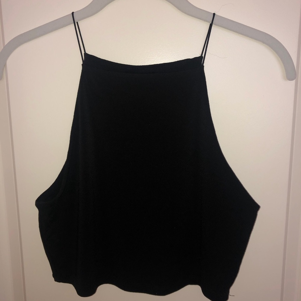 Classy High Neck Cropped Tank